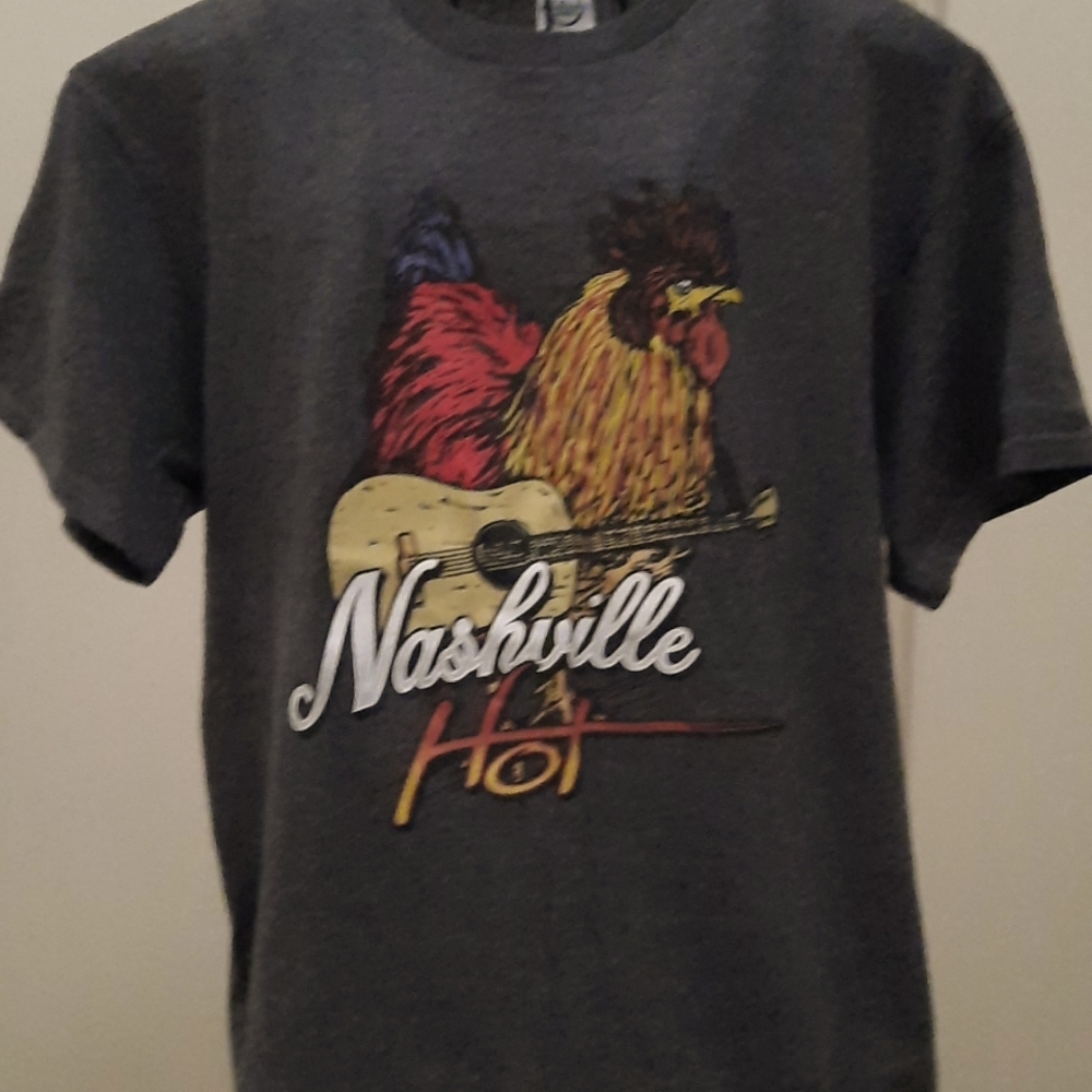 Delta Charcoal Gray Nashville Rooster Graphic Tee - Picture 2 of 4